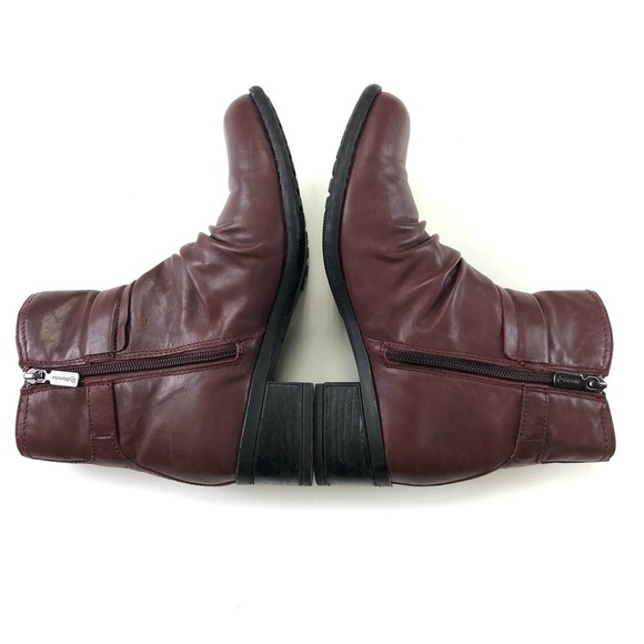 𝅺blondo waterproof ankle burgundy boot Size 8 - Picture 4 of 11